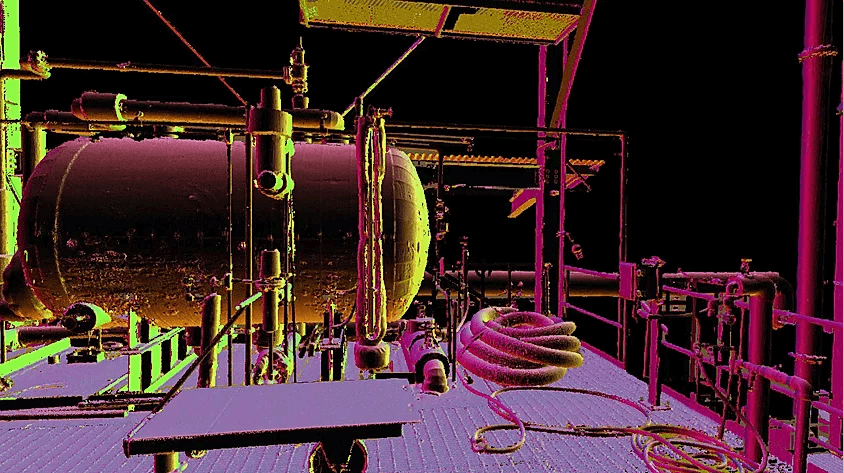 Point cloud data from laser scanning