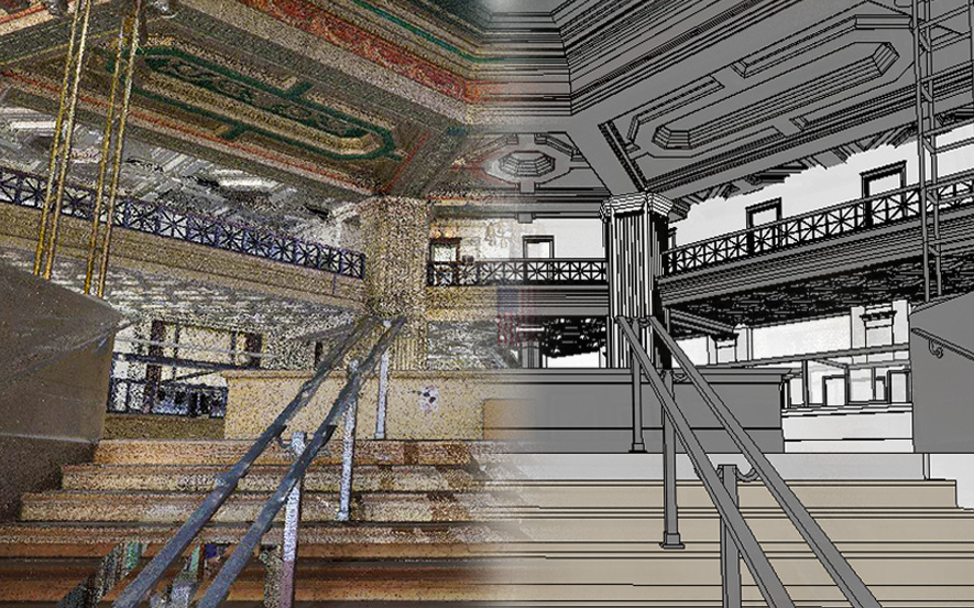 Laser scan data to Revit BIM model