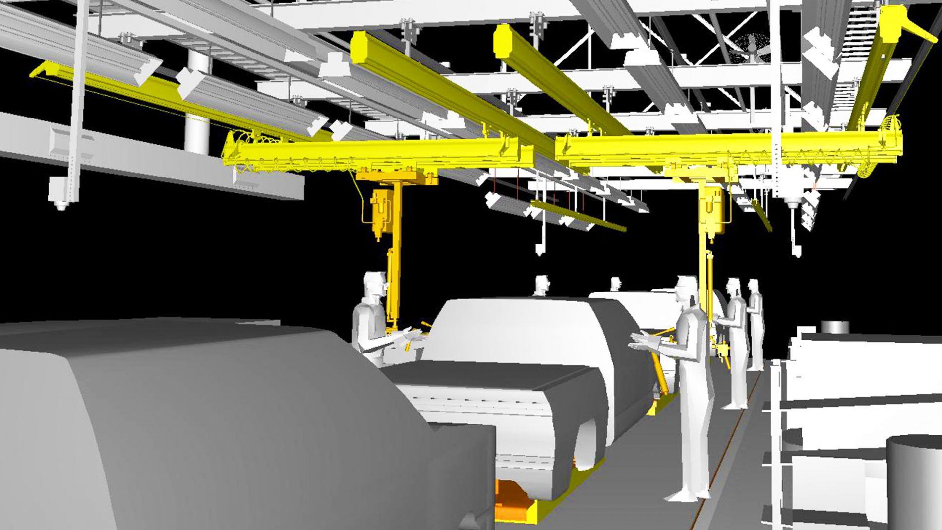 PMC 3D Factory Rendering Discrete Event Simulation Digital Twin