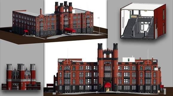 3D Laser Scan of building that can be used for video game mapping