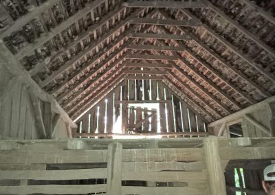 historic log barn